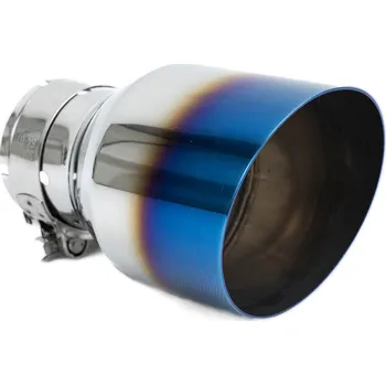 Koncovka výfuku Koncovka výfuku RACES INOX 101mm, vstup 51 mm - Vypálené