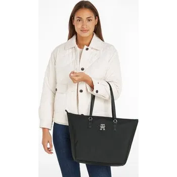 Oblečení a móda Kabelka Tommy Hilfiger Poppy Th Tote AW0AW15639 Černá OS