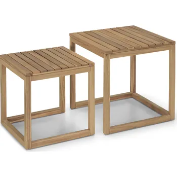 Konferenční stolek 667754 - Tchibo - Sada 2 odkládacích stolků »Lenja« - barva: hnědá