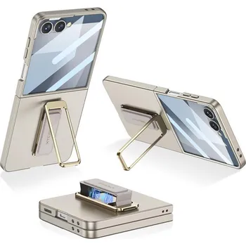 Telefonní příslušenství GKK 132828 GKK XTCASE Ochranný kryt s držákem Samsung Galaxy Z Flip7 5G TITANIUM GREY