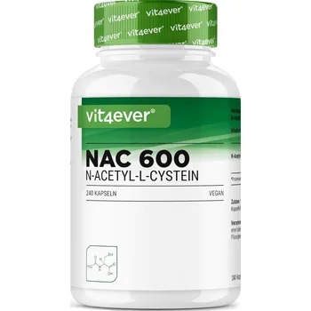 Vit4ever NAC 600, N-Acetyl L-Cystein 600 mg, 180 kapslí