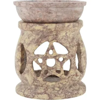 Aroma lampa Aromalampa kamenná Pentagram 8 cm