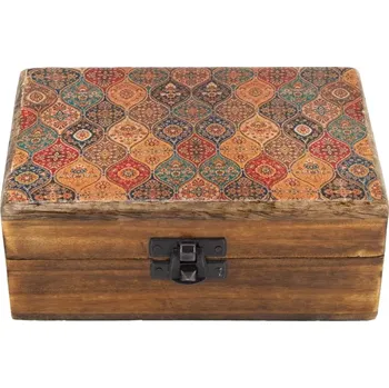 Šperkovnice Šperkovnice dřevěná 15 x 10 cm glazura Orient