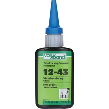 Průmyslové lepidlo VARYBOND 12-43 upevňovač spojů - lepidlo na zajištění šroubů, střední pevnost, balení 50 ml