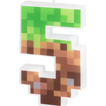 Dortová svíčka Dortová svíčka číslice Minecraft 5