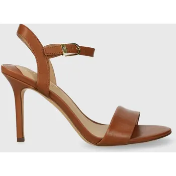 Dámské sandále Kožené sandály Lauren Ralph Lauren Gwen 802940588002.270 hnědá 88X, EUR 37.5