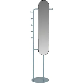 Zrcadlo Zuiver Modré kovové stojací zrcadlo VERO 179 cm