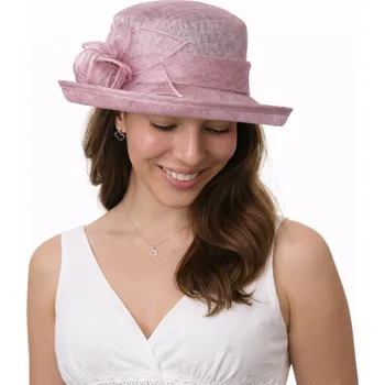 Klobouk SEEBERGER Cloche Ametyst – slavnostní letní klobouček Velikost: Unisize (S-XL)