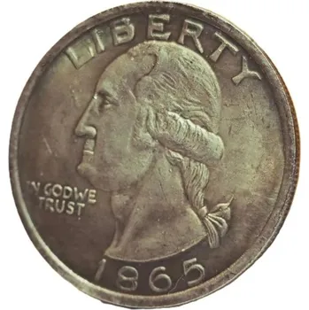 Sběratelská stříbrná mince USA 1865 Morgan Dollar Orlice svobody průměr cca 38 mm historická replika mince