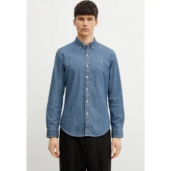 Pánská košile Košile Polo Ralph Lauren, M, modrá, 55J