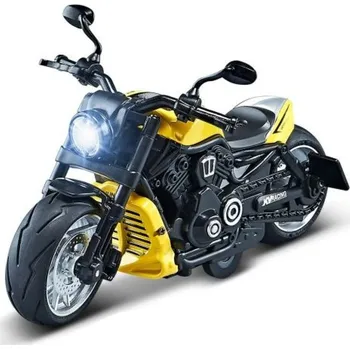 Hračka Alltoys Motorka 1 : 12 se světlem žlutá