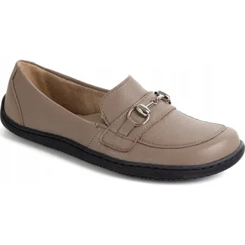 Dámské mokasíny Dámské barefoot mokasíny kožené cappuccino 1288AR boty 38