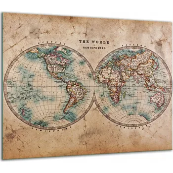 Obraz SKLENĚNÁ OCHRANNÁ DESKA NA SPORÁK 60x52 MAPA