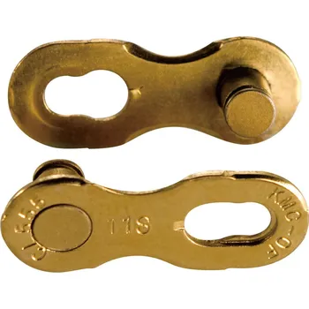 Řetěz na kolo KMC MissingLink 11R Ti-N Gold (2ks) (Spojka řetězu KMC MissingLink 11R Ti-N Gold 11)