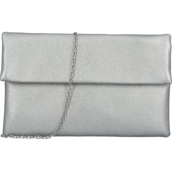 Kabelka Módní dámská koženková plesová kabelka Trifa, stříbrná