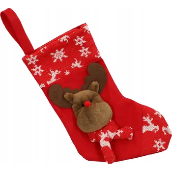 Obraz Vánoční ponožka s losem PUNA jako dárek 15x32 cm