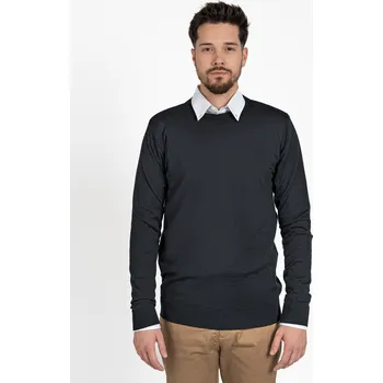Pánský svetr TallGuys Pánský prodloužený merino svetr | LIGHT | Antracite Velikost: 3XL
