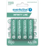 Akumulátor AA 1100 mAh, 4 ks, Infinity Line