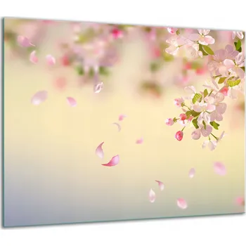 Obraz SKLENĚNÁ OCHRANNÁ DESKA NA SPORÁK 60x52 KVĚTINY 7v1