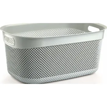 Sáček na prádlo DROP 33 l, šedý, 55x36x25 cm