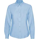 Dámská košile s dlouhým rukávem Oxford, nebesky modrá, Velikost XXL