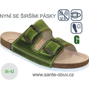 Dámská zdravotní obuv SANTÉ D/21N/92/BP KIWI pantofel vel.36-42, --- - 39