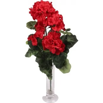 umělá květina Kytice muškát 47 cm červená