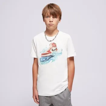 Chlapecké tričko Jordan Tričko Jdb Aj1 Wave Ss Tee Boy Bílá 128 -132 Cm