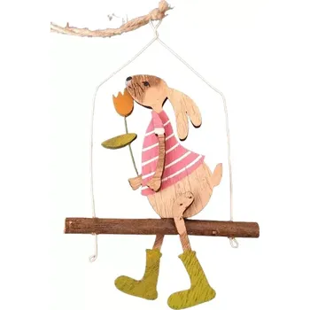 Velikonoční dekorace Velikonoční zajíček k zavěšení ps3120 (velikonoční dekorace)