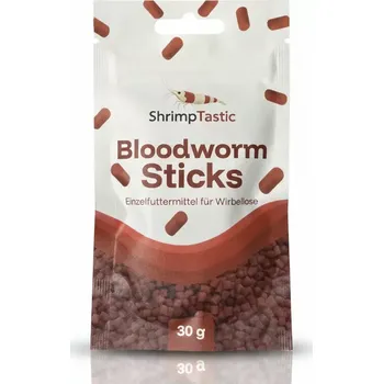 Krmivo pro rybičky Shrimp Tastic Bloodworm-Sticks (30g) (Larvy červených komárů)