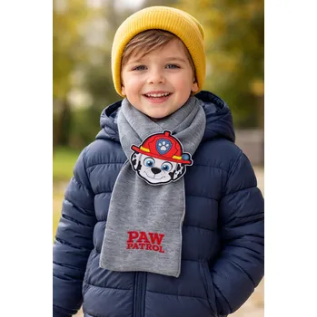 Sun City Dětská šála TLAPKOVÁ PATROLA MARSHALL úplet šedá