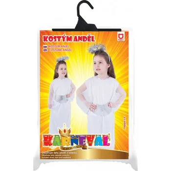 Dětský kostým anděl se svatozáří a páskem (M)