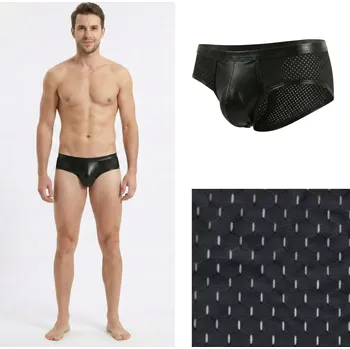 Slipy Síťované slipy Manview černé Velikost: XL Metalická přední část