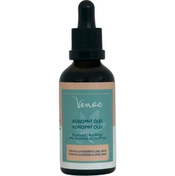 Rostlinný olej Konopný olej Venoc 50ml Čistenie & doplnková pleťová kozmetika