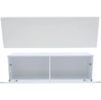 Televizní stolek RTV stolek visící VIDA 2 120cm Bílý lesk