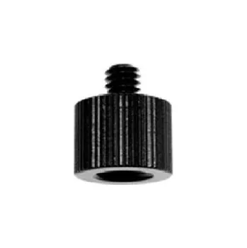 Selfie tyč Adaptér šroubů 1/4" na 3/8" 1,6 × 1,3 × 0,7 cm Černý kovový Převodník závitu pro stativy, držáky a foto/video příslušenství