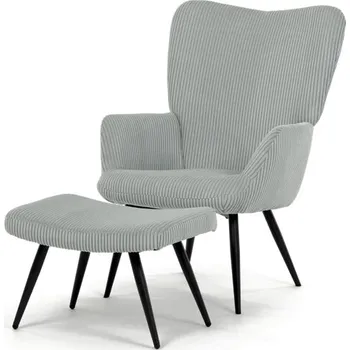 Křeslo Křeslo s taburetem modrá AK-L7285 BLUE6