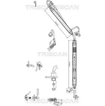 Hydraulická hadice, řízení TRISCAN 8516 29076