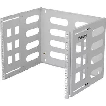 Počítač Nástěnný držák RACK 19" 8U, hloubka 400/240 mm, šedý