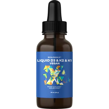 BrainMax Kids Vegan Liquid D3 & K2 & K1 30 ml