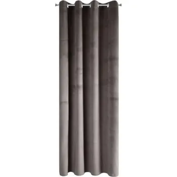 Závěs Závěs Pierre hnědý, kroužky 140x250 cm