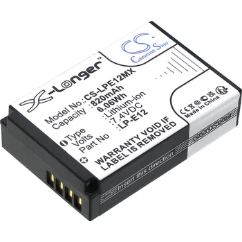 Baterie Cameron Sino CS-LPE12MX za Canon LP-E12 - neoriginální