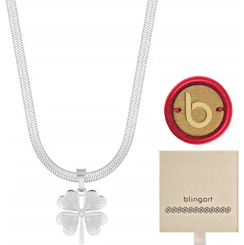 Náhrdelník Dámský náhrdelník ČTYŘLÍSTEK frézovaný hadí vzor, nastavitelný, z ocel 316L