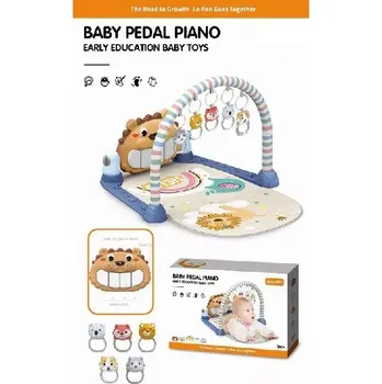 Hrací deka Interaktivní hrací podložka s pianem – zvířecí motiv