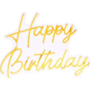 Nástěnné svítidlo Atmosphera - LED Neonová nástěnná dekorace HAPPY BIRTHDAY LED/5V