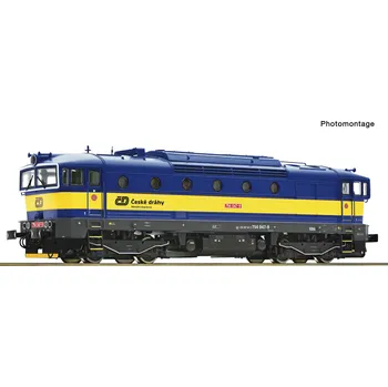 Modelová železnice H0 - DCC/ZVUK Dieselová lokomotiva 754 047 Brejlovec ČD / ROCO 7310089