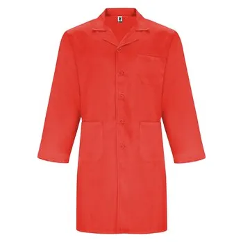 Zdravotnický plášť Pánský pracovní plášť Vaccine, červená, Velikost S