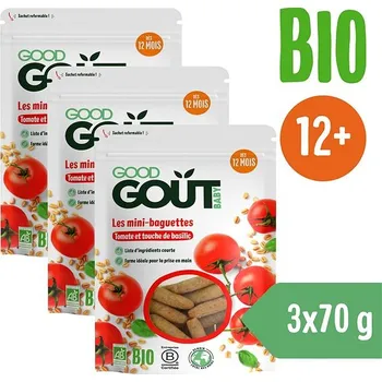 Good Gout Mini bagetky s rajčátky 3× 70 g
