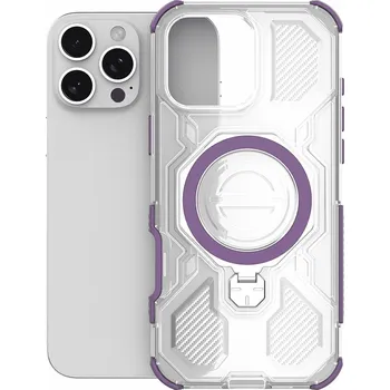 Pouzdro na mobilní telefon Techsuit - Carbon Shield PRO - OnePlus 15 - průhledný fialový