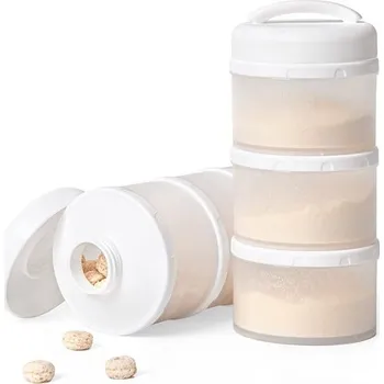 Kojenecká váha Dávkovač sušeného mléka Termichy pro kojence, stohovatelný úložný box na sušené mléko, 2 kusy